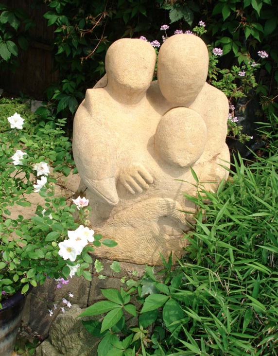 The triangular sculpture